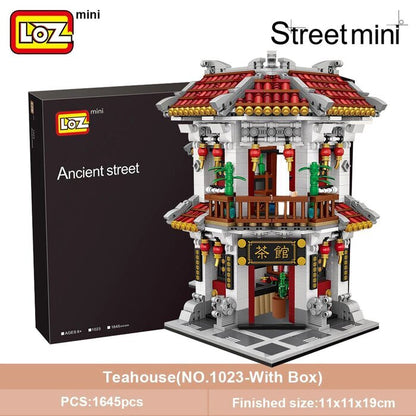 LOZ Mini Blocks - Teahouse Building Bricks Set 42 x 30 x 5 cm