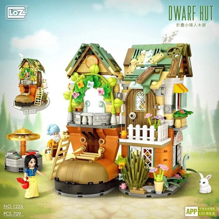 LOZ Mini Blocks -  Dwarfs House Building Bricks Set 20 x 15 x 8cm