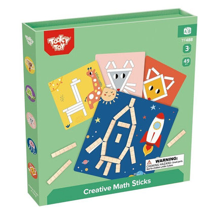 Tooky Toy Co Creative Math Sticks 22x22x3cm