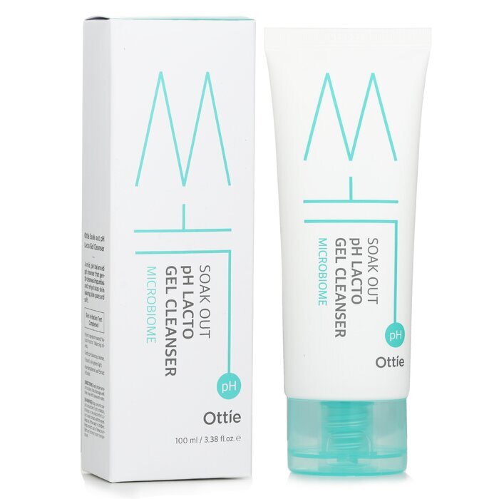 Ottie Soak Out pH Lacto Gel Cleanser(Exp Date:1/1/2026) 100ml/3.38oz