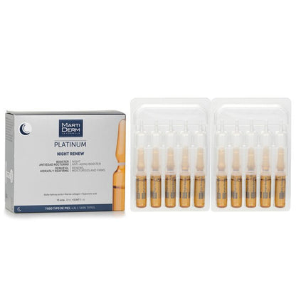 Martiderm Platinum Night Renew Ampoules (For All Skin) 10Ampoules x2ml