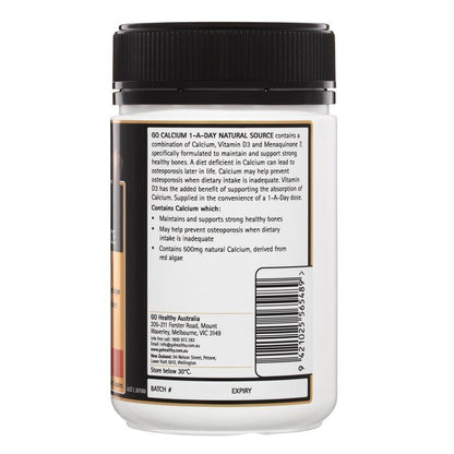 Go Healthy [Authorized Sales Agent] GO Calcium 1-A-Day - 120 Vcaps 120pcs/box