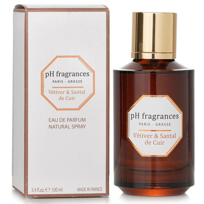 pH fragrances Vetiver & Sandal Of Leather Eau De Parfum Spray(Exp Date:1/1/2026) 100ml/3.4oz