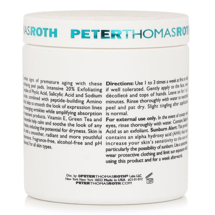 Peter Thomas Roth Peptide Skinjection Exfoliating Peel Pads 60ct