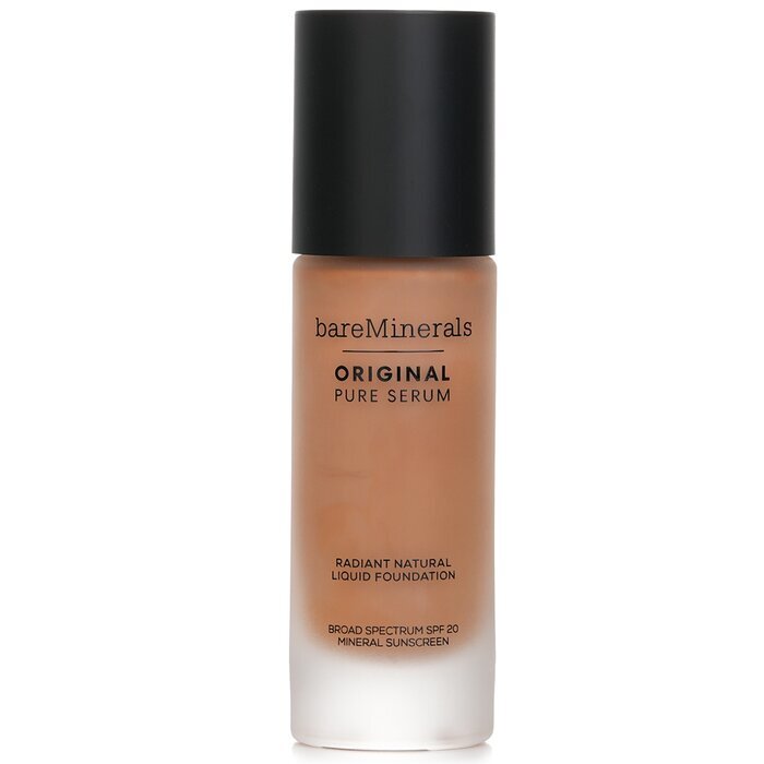 BareMinerals Original Pure Serum Radiant Natural Liquid Foundation Mineral SPF 20 - #Medium Deep Neutral 4.5 (Exp. Date 31 Mar 2026) 30ml/1oz