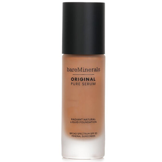 BareMinerals Original Pure Serum Radiant Natural Liquid Foundation Mineral SPF 20 - #Medium Deep Neutral 4.5 (Exp. Date 31 Mar 2026) 30ml/1oz