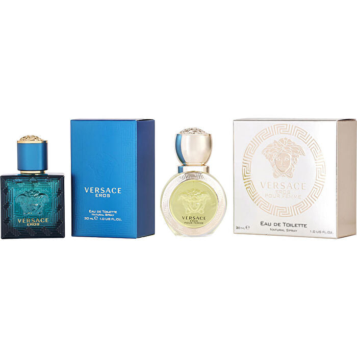 Versace Variety 2 Piece Unisex Variety With Versace Eros Pour Femme & Versace Eros Pour Homme And Both Are Eau De Toilette Spray 30ml/1oz