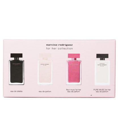 Narciso Rodriguez For Her Miniatures Collection Coffret: For Her EDP+For Her EDT+Fleur Musc EDP+Pure Musc EDP 4 x7.5ml/0.25oz