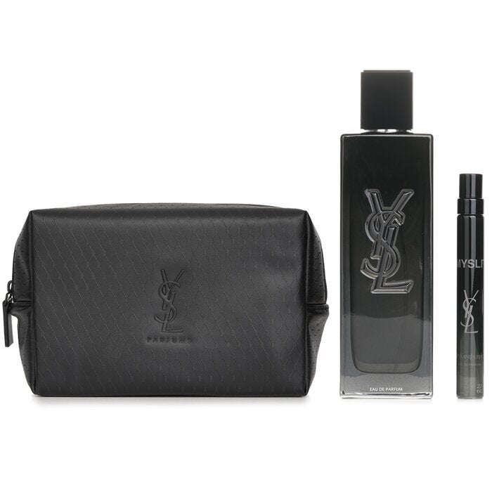 Yves Saint Laurent Myslf Est Eau De Parfum Coffet: Myslf Est Eau De Parfum Spray 100ml + Myslf Est Eau De Parfum Spray 10ml + Pouch 2pcs+1pouch