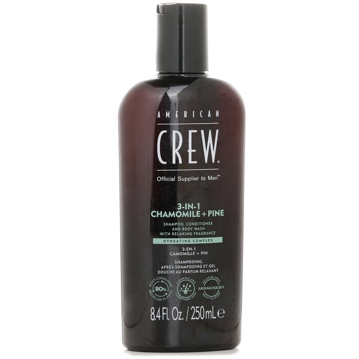 American Crew 3-in-1 Chamomile + Pine Shampoo,  Conditioner And Body Wash 250ml/8.4oz