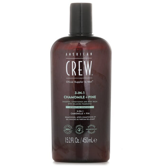 American Crew 3-in-1 Chamomile + Pine Shampoo, Conditioner And Body Wash 450ml/15.2oz