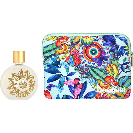 Desigual Fresh Eau De Toilette Spray 3.3 & Vanity Case