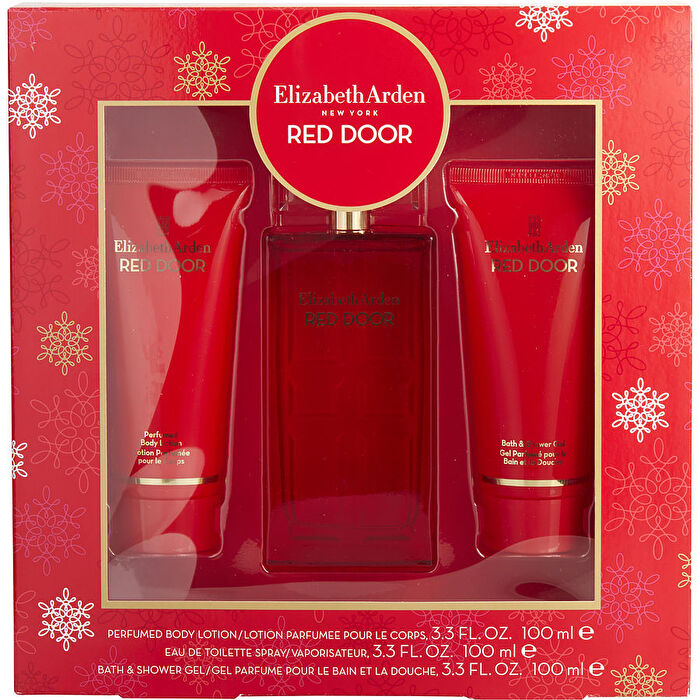 Elizabeth Arden Red Door Eau De Toilette Spray & Body Lotion & Shower Gel 90ml/3.3oz