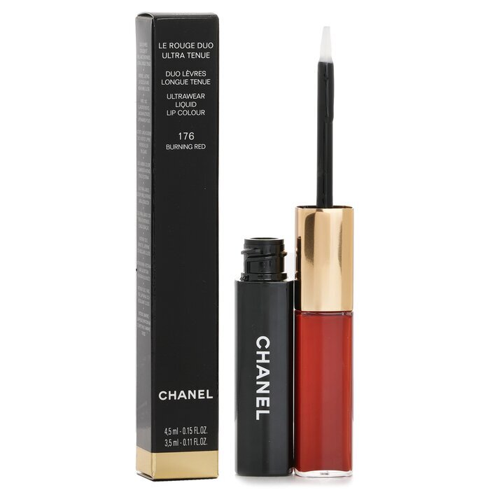 Chanel Le Rouge Duo Ultrawear Liquid Lip Colour - # 176 Burning Red 4.5ml+3.5ml