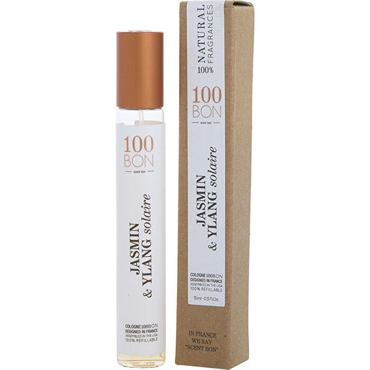 100bon Jasmin & Ylang Solaire Eau De Parfum Refillable Spray 0.5oz