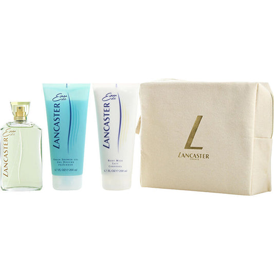 Lancaster Eau De Lancaster Eau De Toilette Spray 120ml/4.2oz & Body Milk 180ml/6.7oz & Shower Gel 180ml/6.7oz & Tote