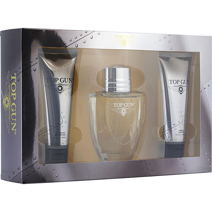 Top Gun Rivet Eau De Toilette Spray & Aftershave Balm & Hair And Body Wash 100ml/3.4oz