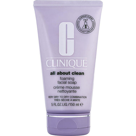 Clinique All About Clean Foaming Facial Soap ( Very Dry To Dry Combination ) -- 150ml/5oz