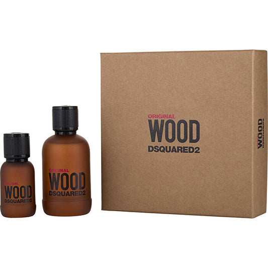 Dsquared2 Wood Original Eau De Parfum Spray 90ml/3.4oz & Eau De Parfum Spray 30ml/1oz