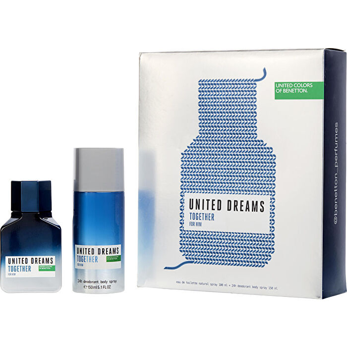 Benetton United Dreams Together Eau De Toilette Spray 90ml/3.3oz & Deodorant Spray 150ml/5oz