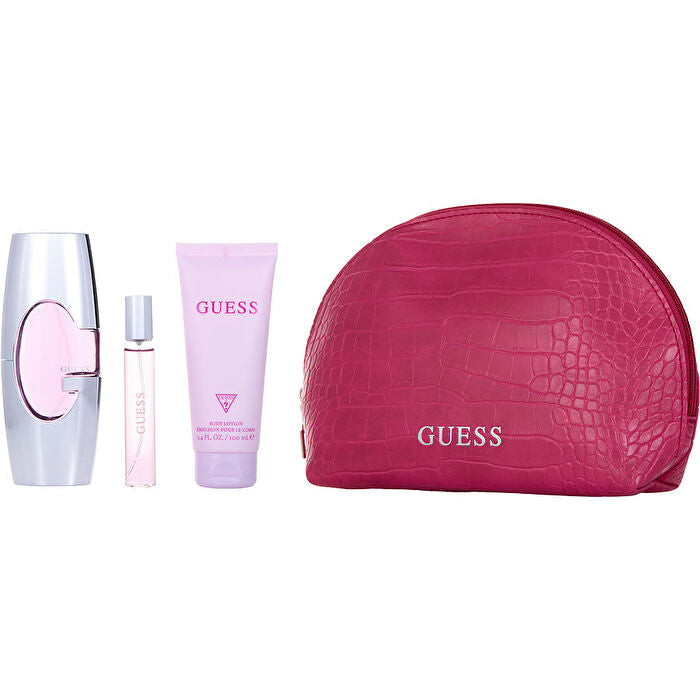 Guess New Eau De Parfum Spray 60ml/2.5oz & Body Lotion 90ml/3.4oz & Eau De Parfum Spray 0.5oz & Bag