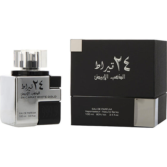 Lattafa 24 Carat White Gold Eau De Parfum Spray 90ml/3.4oz