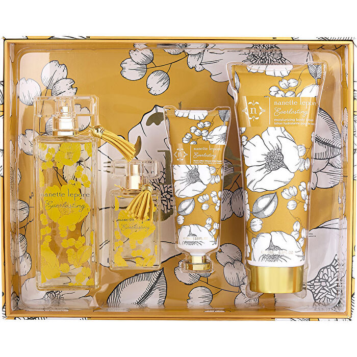 Nanette Lepore Everlasting Eau De Parfum Spray 90ml/3.4oz & Body Lotion 180ml/6.8oz & Hand Lotion 60ml/2.5oz & Eau De Parfum Spray 0.68oz