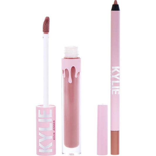 Kylie Jenner Kylie By Kylie Jenner Matte Lip Kit: Matte Liquid Lipstick 3ml/0.1oz & Lip Liner 1.1g/0.03oz - # 301 Angel Matte 2pcs