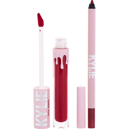 Kylie Jenner Kylie By Kylie Jenner Matte Lip Kit: Matte Liquid Lipstick 3ml/0.1oz & Lip Liner 1.1g/0.04oz - # 402 Mary Jo Matte 2pcs