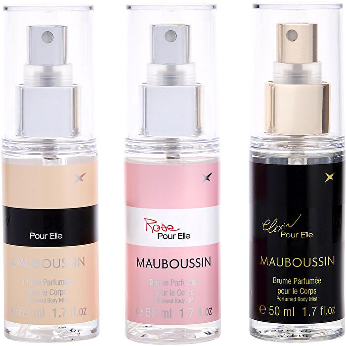 Mauboussin Variety Pour Elle & Elixir Pour Elle & Rose Pour Elle And All Are Perfumed Body Mist 50ml/1.7oz