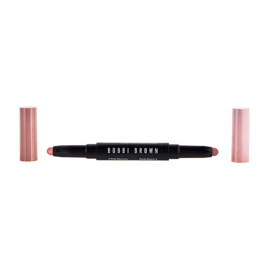 Bobbi Brown Dual Ended Long Wear Cream Shadow Stick - # Pink Steel / Bark 1.6g/0.03oz