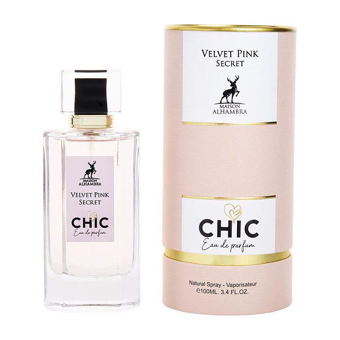 Maison Alhambra Chic Velvet Pink Secret Eau De Parfum Spray 90ml/3.4oz