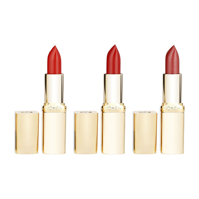 L'oreal Shades Of Reds Lipsticks Trio: Maison Marais 125 & Red Passion 297 & Cristal Cerise 34 --3x 3.6g/0.13oz