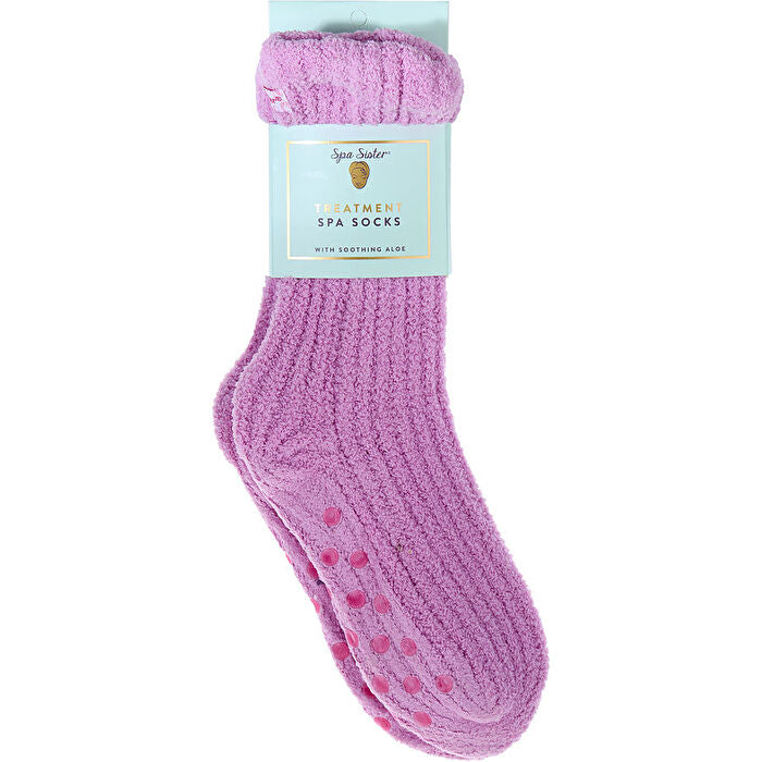Spa Accessories Treatment Spa Socks With Aloe - Fuchsia