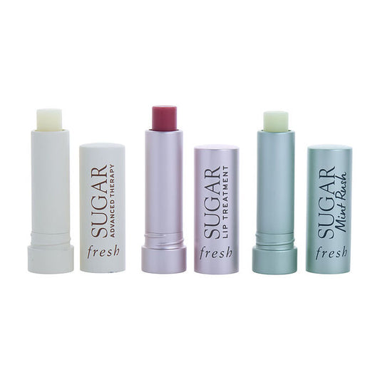 Fresh Tint Mint & Treat Lip Kit: Sugar Rose Tinted Lip Balm & Sugar Mint Rush Freshening Lip Treatment & Sugar Advanced Therapy Treatment Lip Balm 3x 2.2g/0.07oz