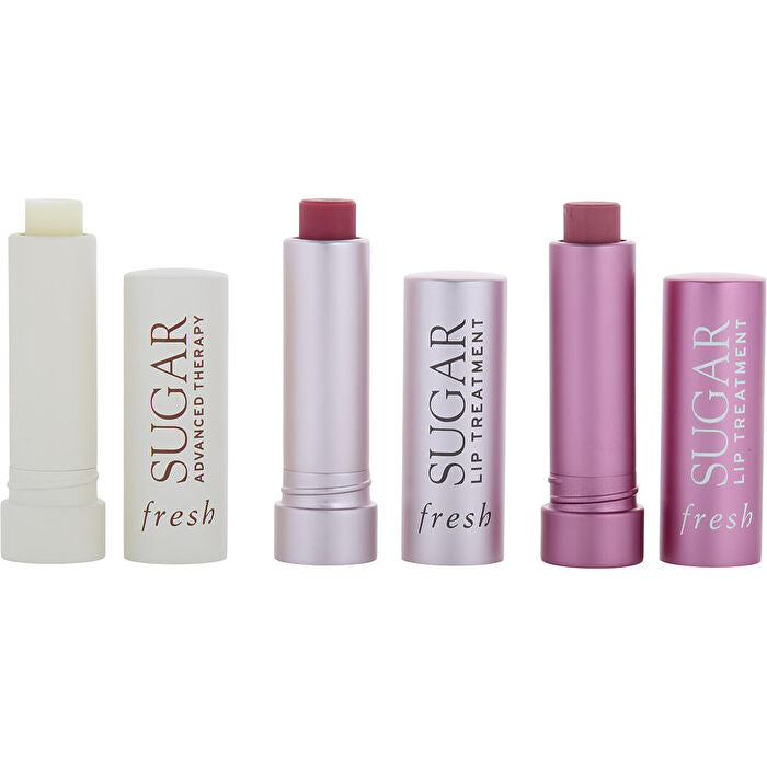 Fresh Tint & Treat Lip Kit: Sugar Advanced Thearpy & Sugar Lip Treatment Rose & Sugar Lip Treatment Icon 2x 2.2g/0.07oz