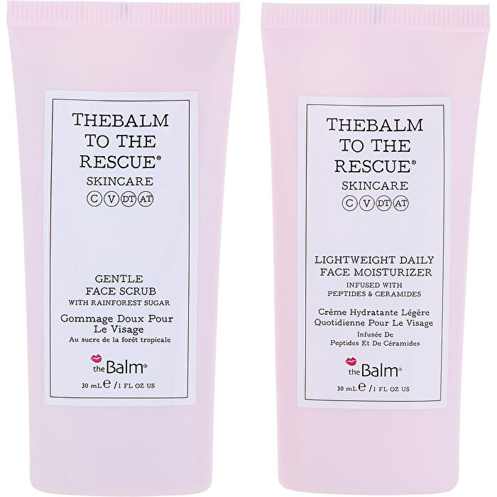 Thebalm Thebalm To The Rescue Skin Serenity Duo Kit: Gentle Face Scrub 30ml/1oz & Lightweight Daily Face Moisturizer 30ml/1oz 2pcs