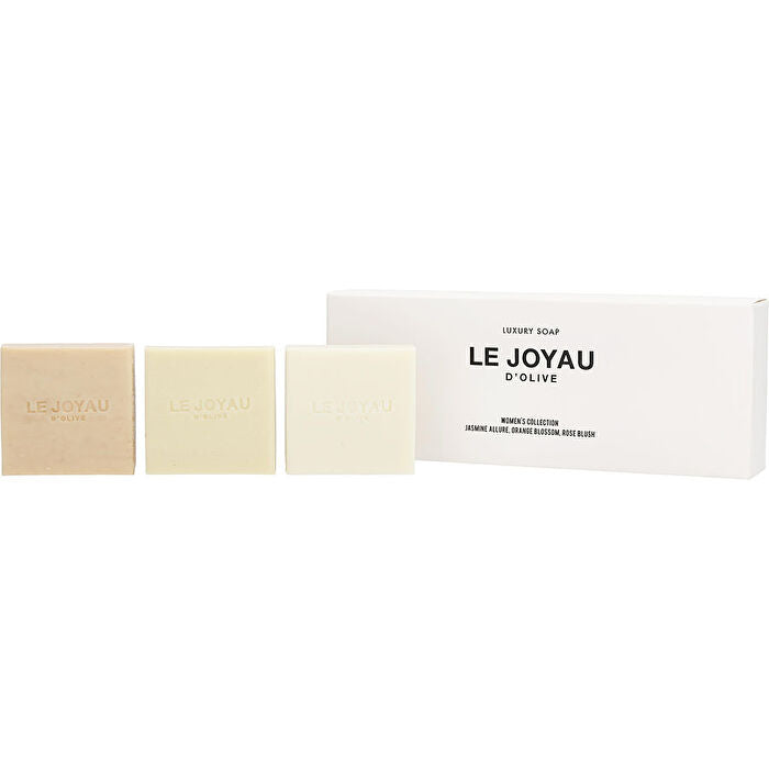 Le Joyau D'olive Variety Women's Collection 2 With Jasmine Allure & Orange Blossom & Rose Blush And All Are Luxury Soap 90ml/3.5oz