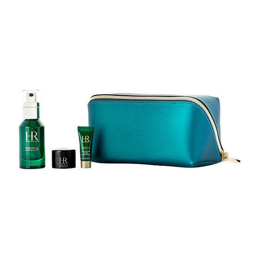 Helena Rubinstein Powercell Invincible Skin Set: Powercell Skinmunity Serum 30ml/1oz & Replasty Age Recovery Night 5ml/0.17oz & Eye Care 3ml/0.1oz 3pcs & Pouch