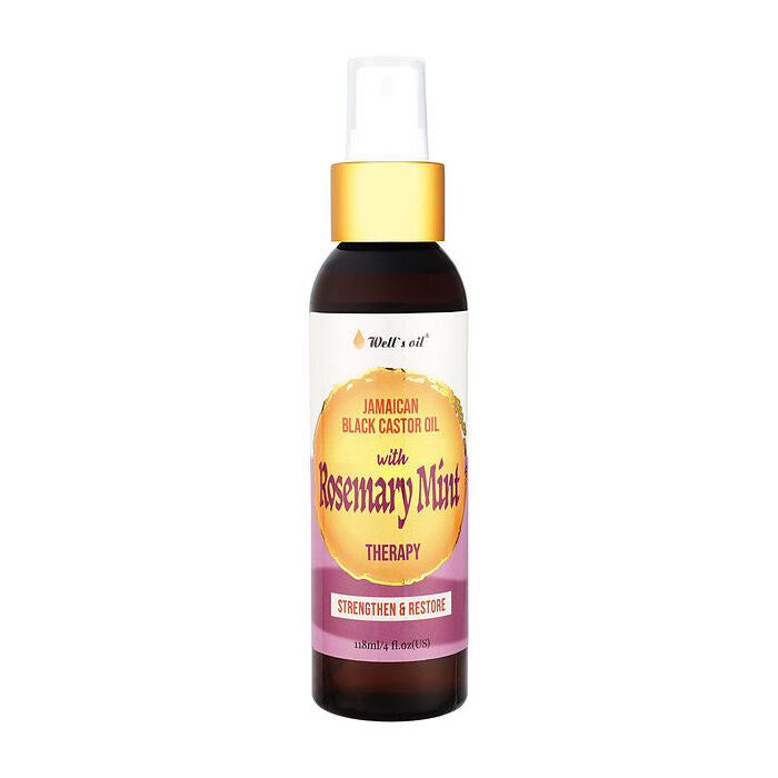 Well's Oil Jamaican Black Castor Oil Spray - Rosemary 120ml/4oz