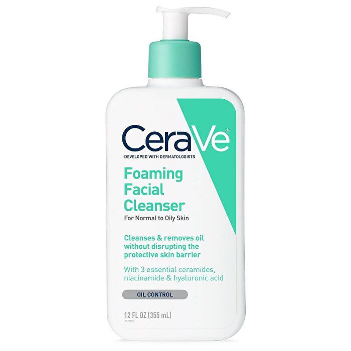 Cerave Foaming Facial Cleanser For Normal To Oily Skin 355ml/12oz